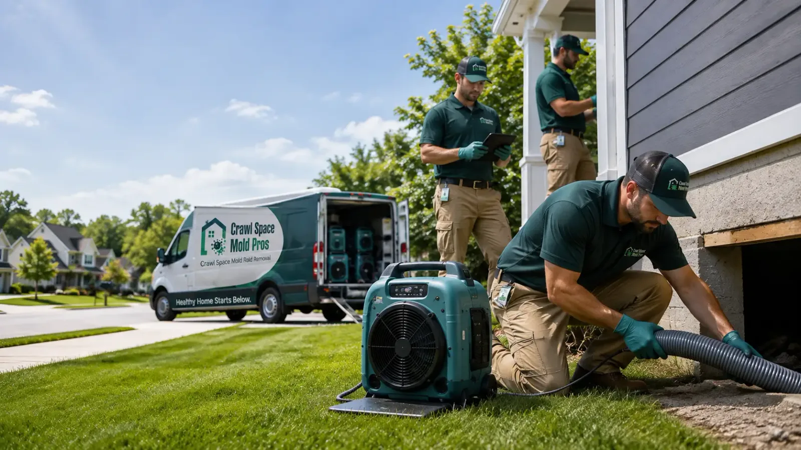 Crawl Space Mold Removal in Crystal, MI